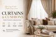 CUSHIONS & CURTAINS
