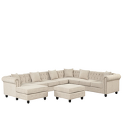 Garric U-Shape Sofa with Ottoman