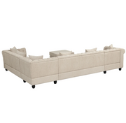 Garric U-Shape Sofa with Ottoman