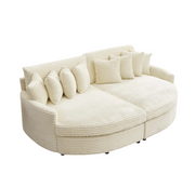 Modular Corduroy Sectional Sofa