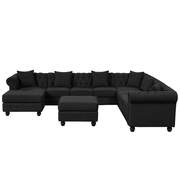 Garric U-Shape Sofa with Ottoman