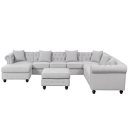 Garric U-Shape Sofa with Ottoman