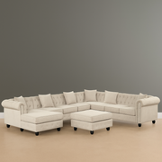Garric U-Shape Sofa with Ottoman