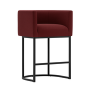 Contemporary Linen Counter-Height Stool (Set of 2)