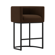 Contemporary Linen Counter-Height Stool (Set of 2)