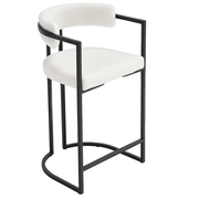 Modern Upholstered Hollow Bar Stools (Set of 2)