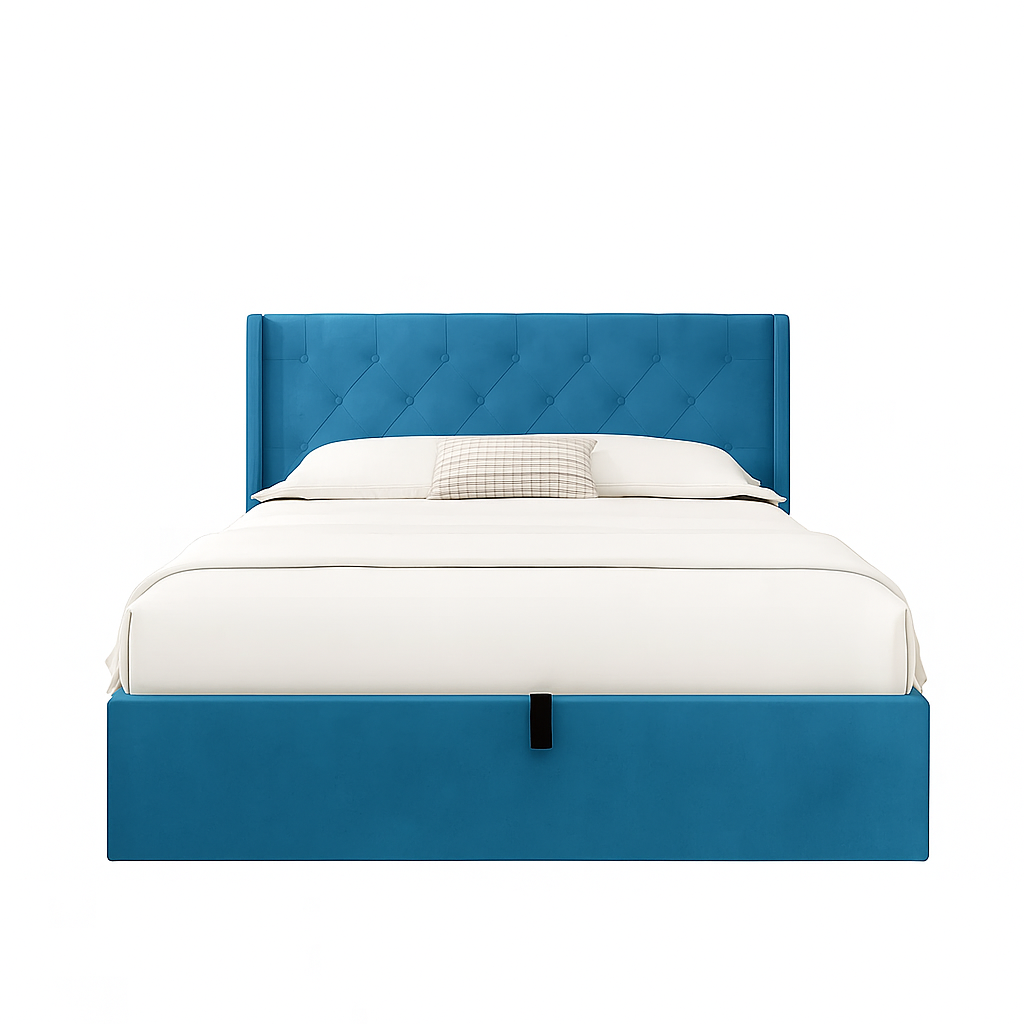 Preston Tufted Hydraulic Storage Bed