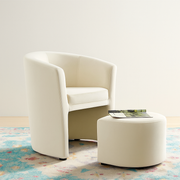 Nobu Chair with Ottoman