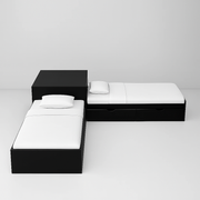 2 in 1 Kids L-Shape Bed