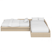 L-Shape Bed with Storage