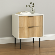 Slate 2 Drawer Nightstand
