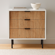 Slate 3 Drawer Nightstand