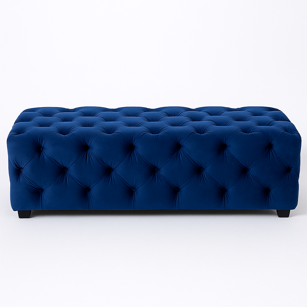 Button Tufted Ottoman
