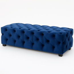 Button Tufted Ottoman