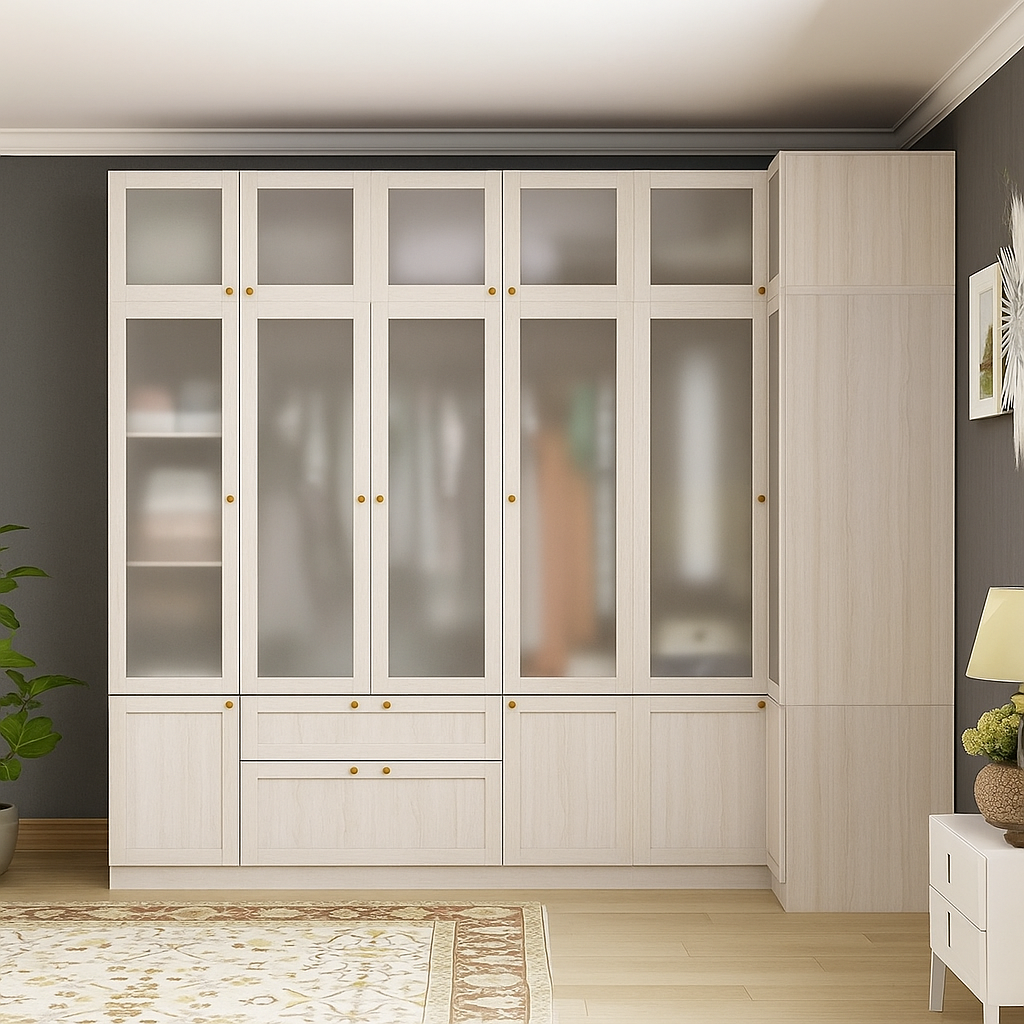 Celestria Luxe L-Shape Wardrobe