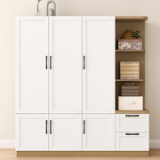 Orion 3-Door Wardrobe with Side Shelving