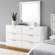 Auralie 6 Drawers Dresser with Mirror