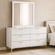 Elanor 6 Drawers Dresser with Mirror