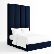 Channel Velvet Panel Bed