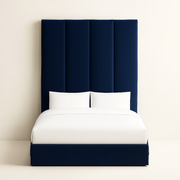 Channel Velvet Panel Bed