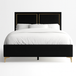 Drellana Velvet Bed