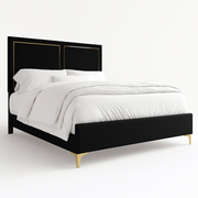 Drellana Velvet Bed