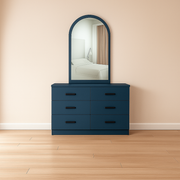 Ivessa 6 Drawers Dresser with Mirror