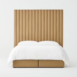 Grand Channel Panel Bed with Divan Base