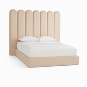 Flowe Velvet Panel Bed