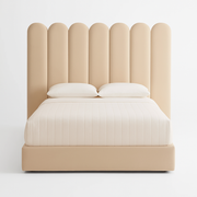 Flowe Velvet Panel Bed