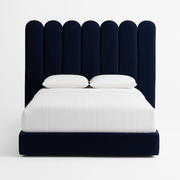 Flowe Velvet Panel Bed