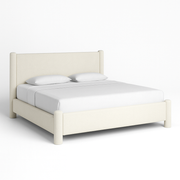 Luxathar Bouclé Upholstered Bed