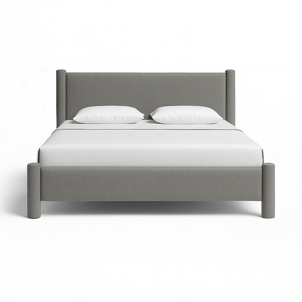 Luxathar Bouclé Upholstered Bed
