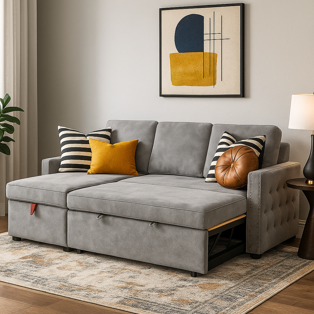 StoreLuxe L Shape Sofa Bed