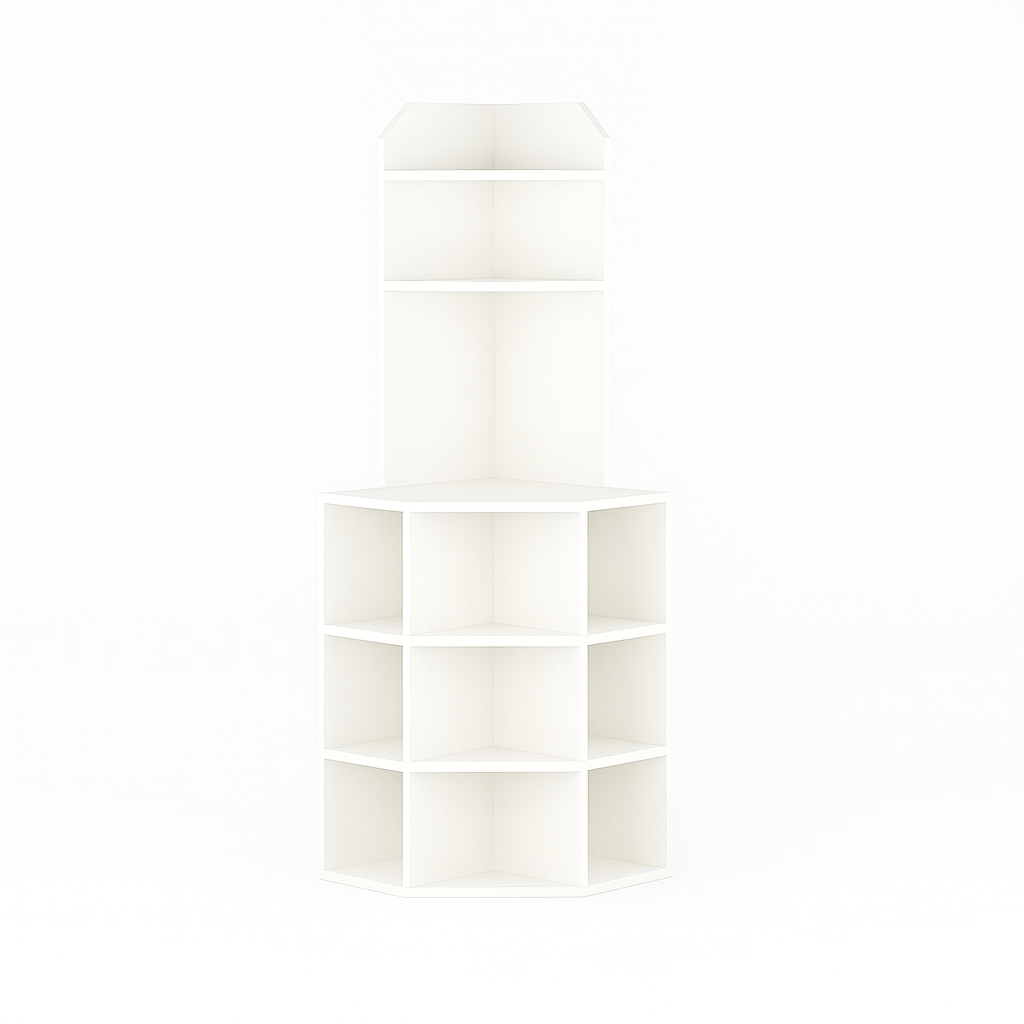 Corner Bookshelf