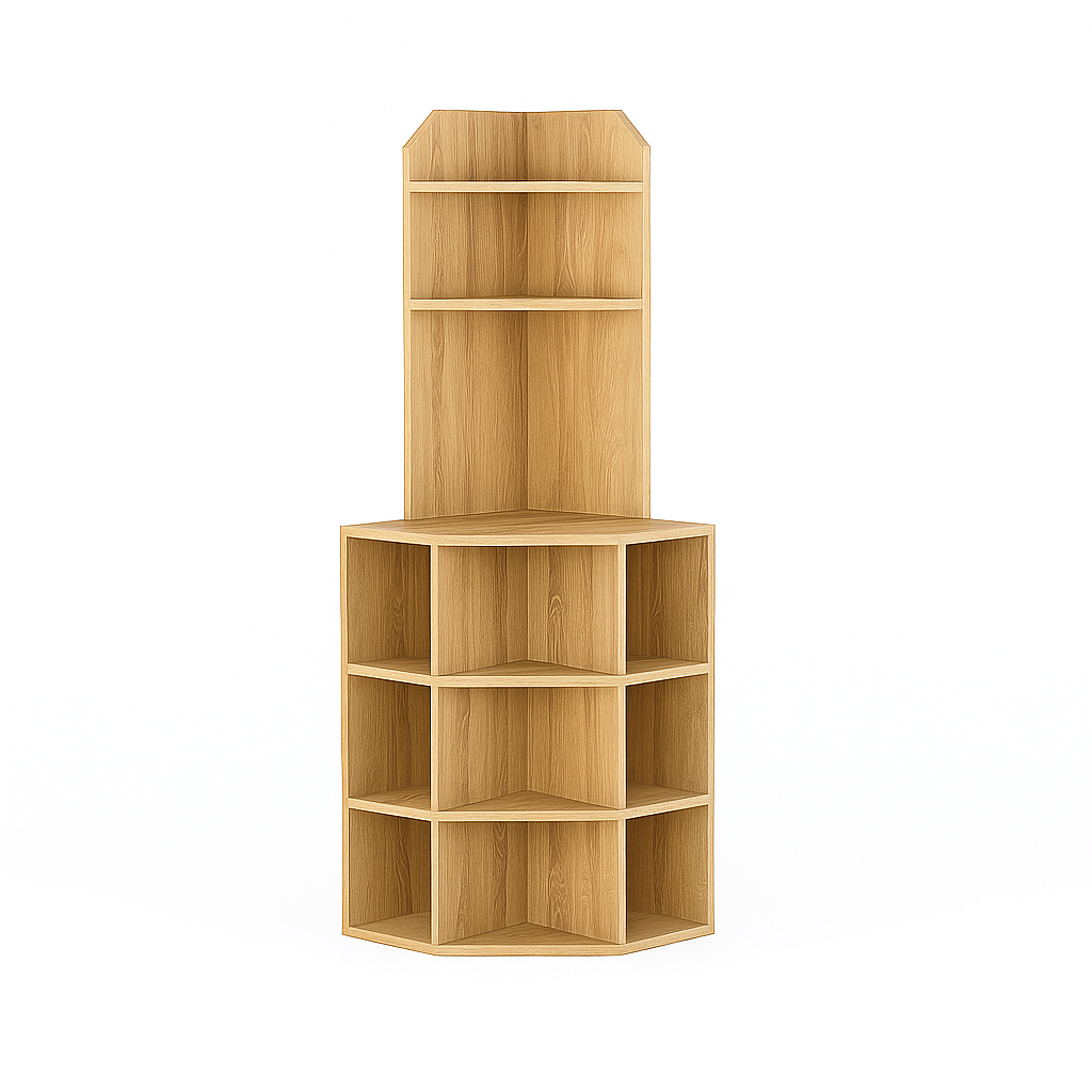Corner Bookshelf