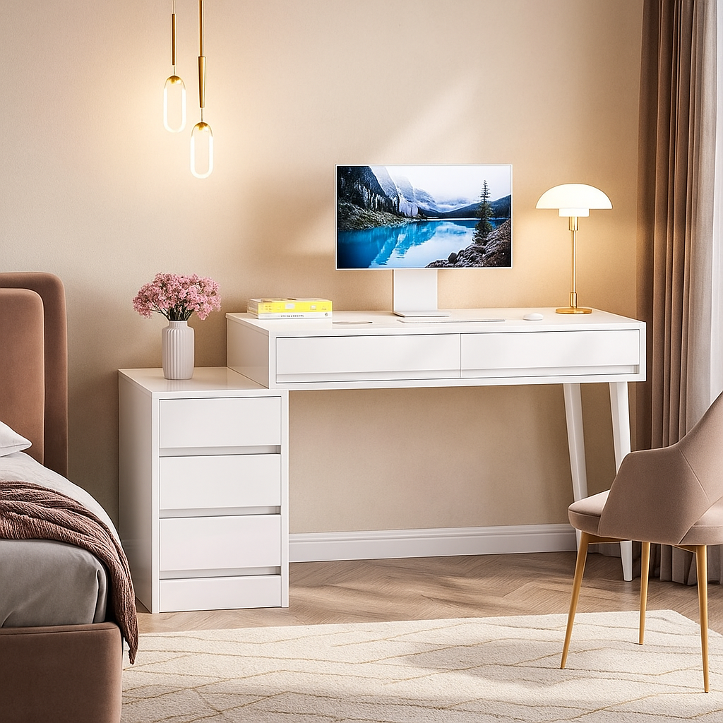Luxe 5-Drawer Desk