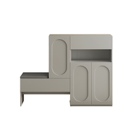 2-in-1 Shoe Cabinet with Bench
