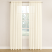 Sheer Voile Curtain Panels (Set of 2 Panels)
