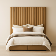 Grand Channel Panel Bed with Divan Base