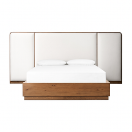Plush Winged Panel Bed