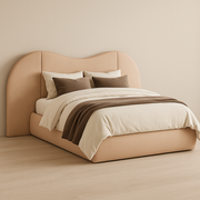 Plain Curved Panel Bed