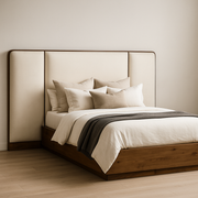 Plush Winged Panel Bed