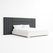 Strato Two-Tone Panel Bed