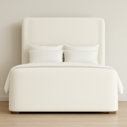 Thaliora Bouclé Upholstered Bed