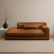 Ravion Faux Leather Chaise Lounge