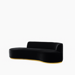 Noir Luxe Chaise Lounge