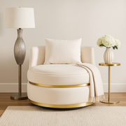 Virelle Swivel Velvet Chair