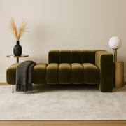 Merivelle Tufted Velvet Chaise Lounge