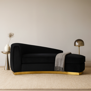 Vellora Velvet Chaise Lounge